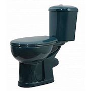 Купить компакт-унитаз дора-антивсплеск зеленый, горизонтальный выпуск, старый оскол. в Иваново магазин сантехники Суперстрой