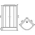 Купить душевая кабина  royal baht rb 90hk1-m-ch, 90*90*217,нп мс в Иваново магазин сантехники Суперстрой