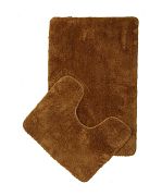 Купить набор ковриков 2 предмета 60*100 коричневый, zalel. в Иваново магазин сантехники Суперстрой