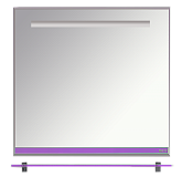 Купить зеркало  джулия - 85  с полочкой 12 мм  сиреневое,misty. в Иваново магазин сантехники Суперстрой