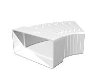 Купить колено горизонтальное разноугловое пластиковое 90, 60*120,россия. в Иваново магазин сантехники Суперстрой