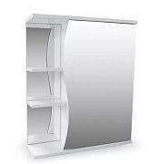 Купить зеркало-шкаф волна-60 без света, aqualine. в Иваново магазин сантехники Суперстрой