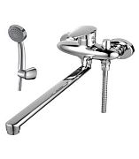 Купить смеситель для ванны с душем lm4417c статус плоский излив 350мм, lemark в Иваново магазин сантехники Суперстрой