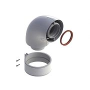 Купить колено подключения 90 60/100 универсальное, россия. в Иваново магазин сантехники Суперстрой