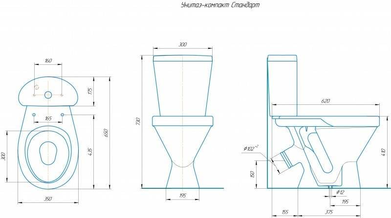 Купить компакт-унитаз стандарт белый, rosa. в Иваново магазин сантехники Суперстрой