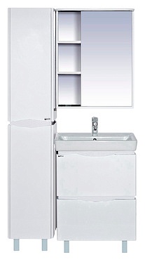 Купить зеркало-шкаф венера - 60 правое со светом белое, misty. в Иваново магазин сантехники Суперстрой