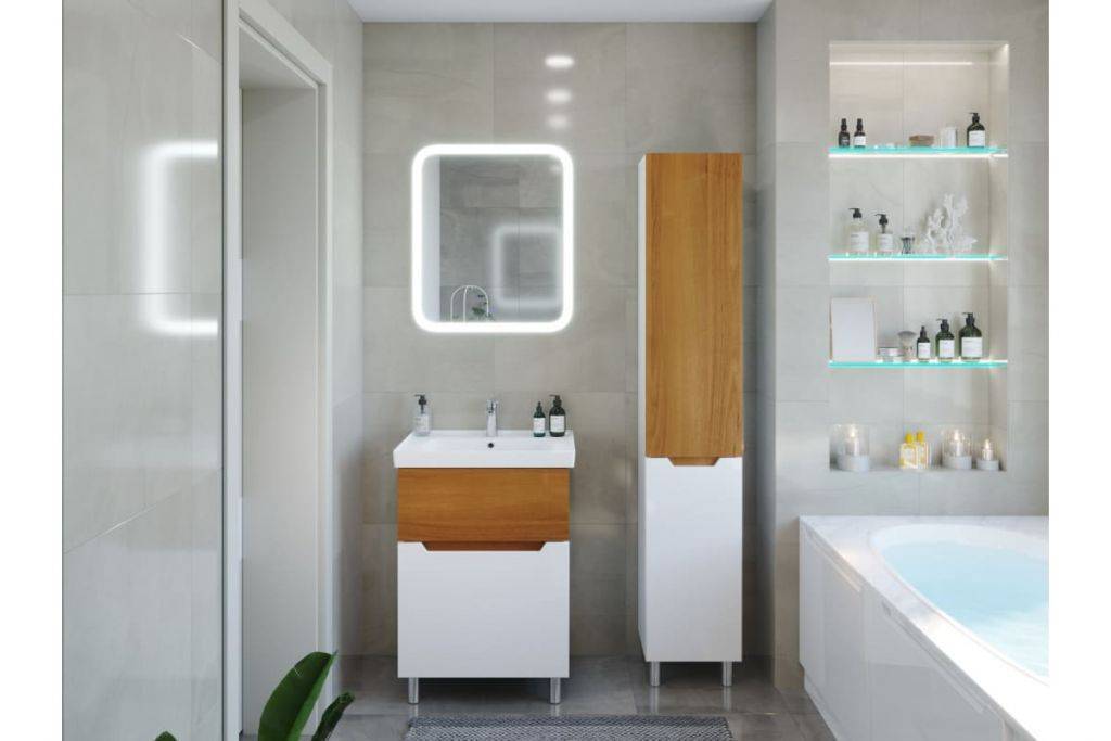 Купить тумба напольная valencia-80, 2 ящ+умывальник гармония-80, sanstar. в Иваново магазин сантехники Суперстрой