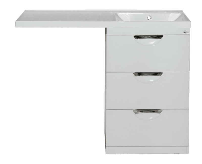 Купить тумба куба-105*49. 3 ящ. правая(для стир/машины), misty. в Иваново магазин сантехники Суперстрой