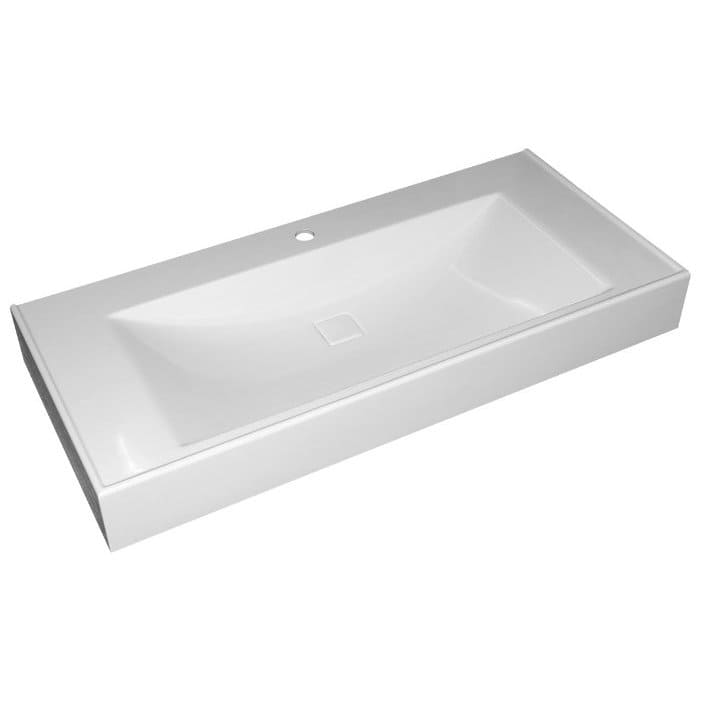 Купить тумба виктория-110 напольная 2 ящ., белая + раковина, misty. в Иваново магазин сантехники Суперстрой