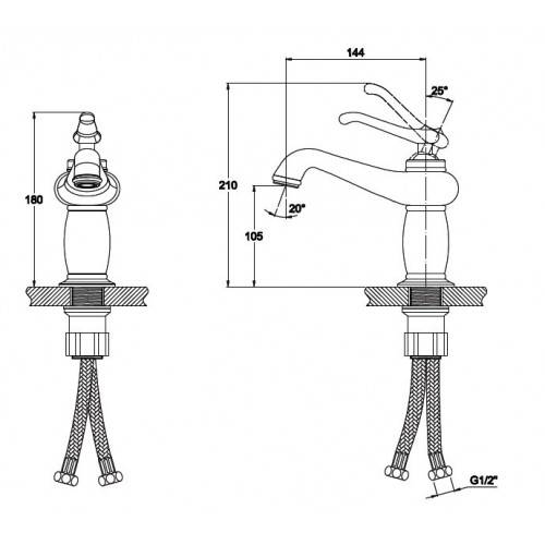 Купить смеситель для раковины logo 47711,kaiser в Иваново магазин сантехники Суперстрой