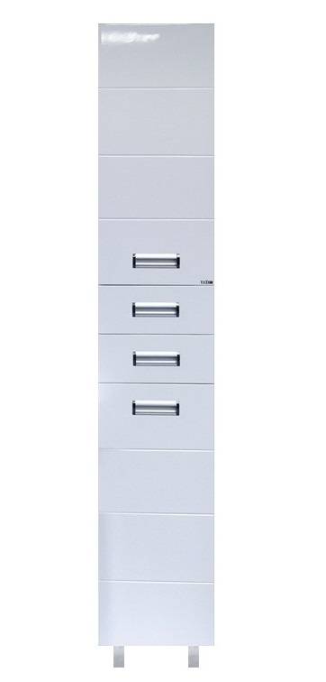 Купить пенал селена-35 правый + б/к, белый, misty. в Иваново магазин сантехники Суперстрой