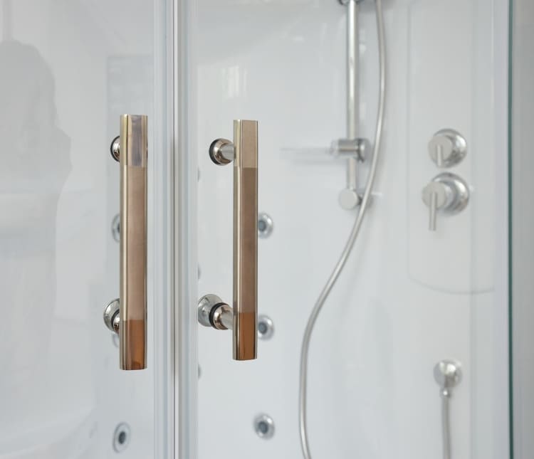 Купить душевая кабина royal rb 150alp-t-ch-l,вп пс,белая задняя стенка в Иваново магазин сантехники Суперстрой