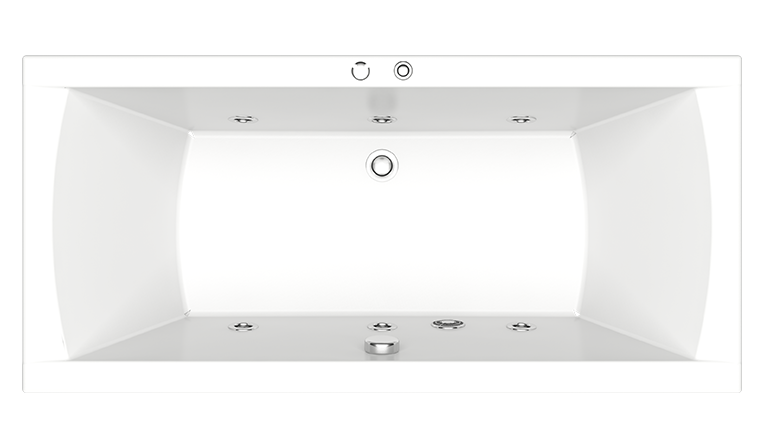 Купить ванна акрил индика 1700*800 с гидромассажем, bas . в Иваново магазин сантехники Суперстрой