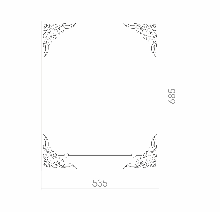 Купить зеркало готика 535х685 мм с полкой, гк серебряные зеркала. в Иваново магазин сантехники Суперстрой