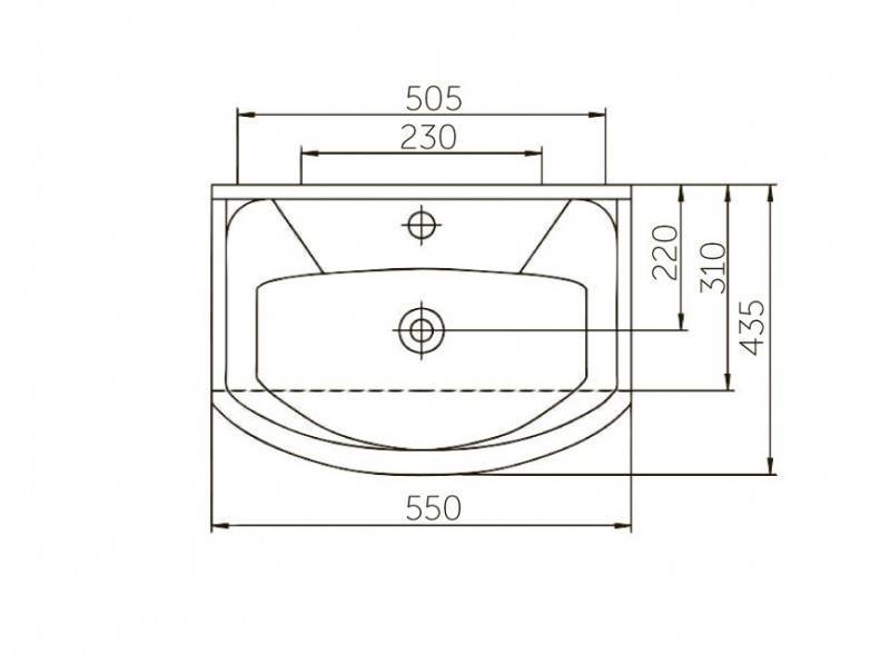 Купить раковина мебельная элеганс 550 белая, киров(rosa). в Иваново магазин сантехники Суперстрой