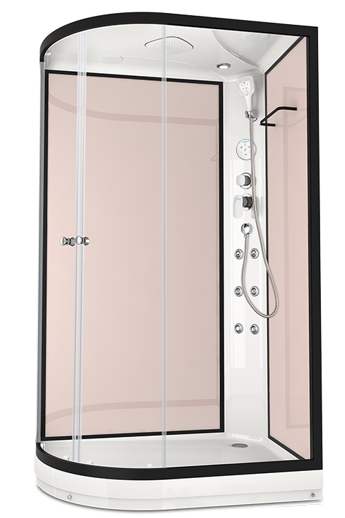 Купить душевая кабина domani spa delight128 120*80 r нп пс-pink cappuccino в Иваново магазин сантехники Суперстрой