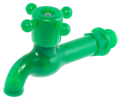 Купить кран водоразборный ду15 пластик цветной, россия. в Иваново магазин сантехники Суперстрой