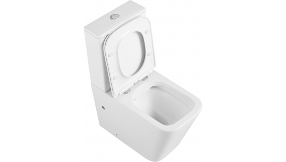 Купить компакт-унитаз triton-pro corso co-3006, безободковый, сидение микролифт в Иваново магазин сантехники Суперстрой