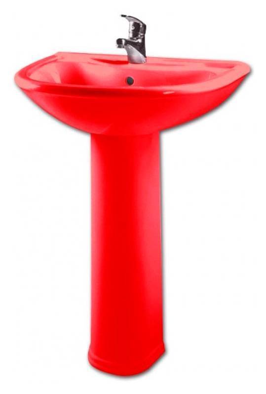 Купить раковина на пьедестале престиж-63 красная, ст.оскол. в Иваново магазин сантехники Суперстрой