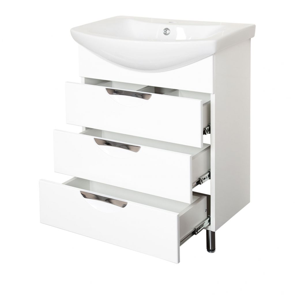 Купить тумба балтика-60/3 врез +рак. балтика-60, aqualine. в Иваново магазин сантехники Суперстрой