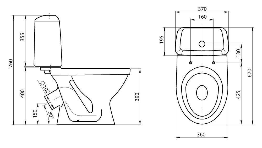 Купить компакт-унитаз соната салатовый, santeri. в Иваново магазин сантехники Суперстрой