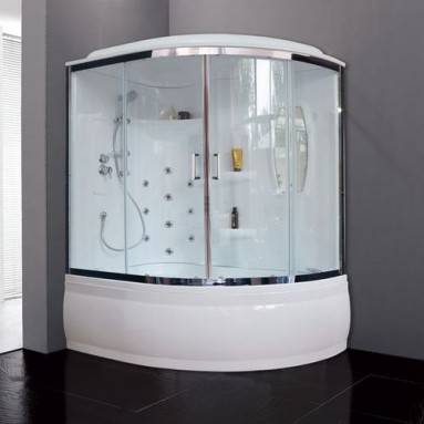 Купить душевая кабина royal rb 170alp-t-ch-l,вп пс,белая задняя стенка в Иваново магазин сантехники Суперстрой