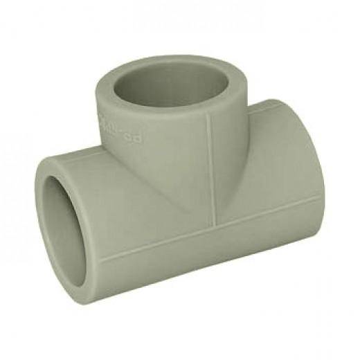 Купить тройник п/п 40 серый, spk. в Иваново магазин сантехники Суперстрой