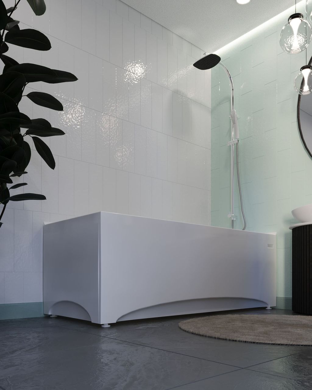 Купить ванна акриловая веста 170*75*61, radomir. в Иваново магазин сантехники Суперстрой