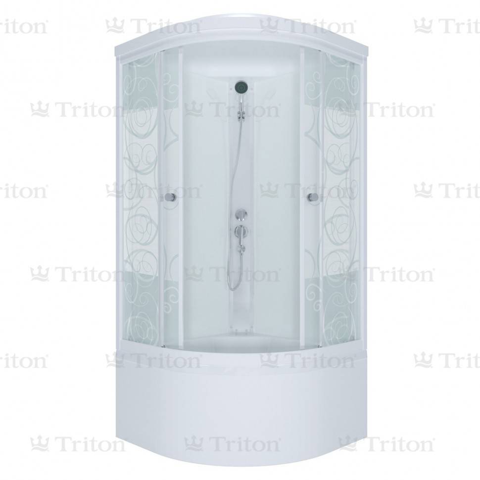 Купить душевая кабина тритон узоры  аква 90*90 б, вп в Иваново магазин сантехники Суперстрой