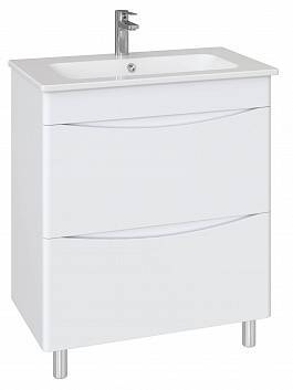 Купить тумба smile 60, 2/ящ, белая, sanstar в Иваново магазин сантехники Суперстрой