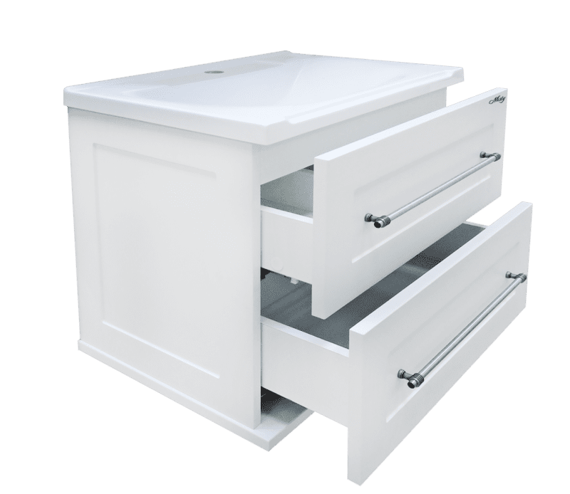 Купить тумба марта-70 подвесная белая + раковина evva-70, misty. в Иваново магазин сантехники Суперстрой