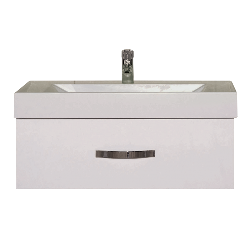 Купить тумба подвесная виктория -110  с 1ящ. белая эмаль, misty. в Иваново магазин сантехники Суперстрой