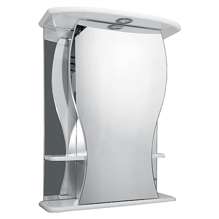 Купить зеркало-шкаф карина-60 левое, свет, misty. в Иваново магазин сантехники Суперстрой