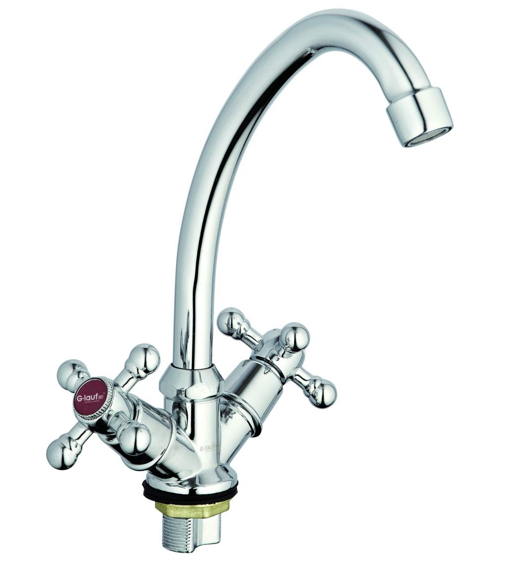 Купить смеситель для кухни jml4-a605 крест**, g-lauf. в Иваново магазин сантехники Суперстрой