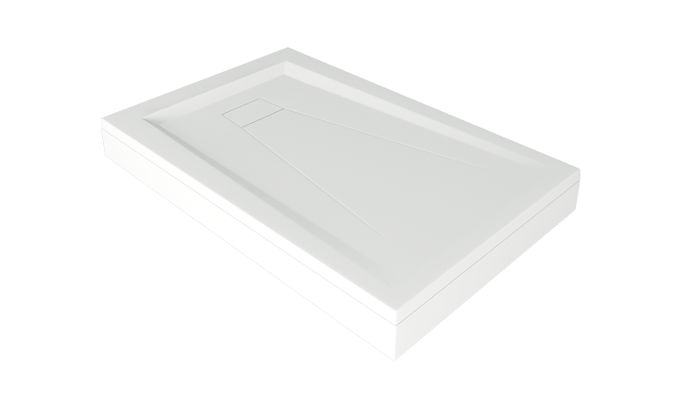 Купить поддон из литьевого мрамора атриум 120*90, bas в Иваново магазин сантехники Суперстрой