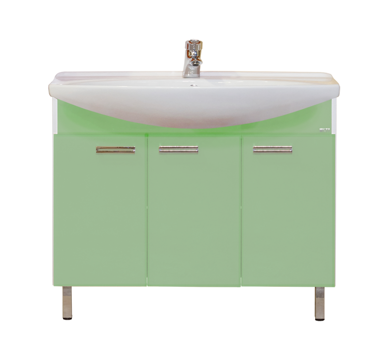 Купить тумба джулия -105  салатовая,misty. в Иваново магазин сантехники Суперстрой