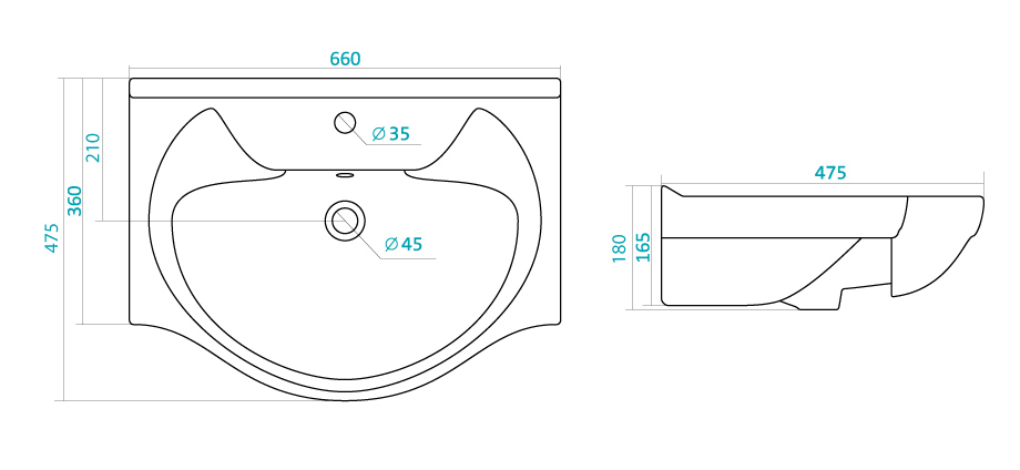 Купить тумба байкал-65, 3 ящика+рак. байкал-65, aqualine. в Иваново магазин сантехники Суперстрой