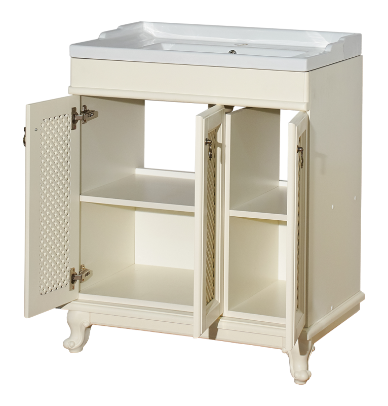 Купить тумба вивьен - 80 прямая слоновая кость , misty. в Иваново магазин сантехники Суперстрой