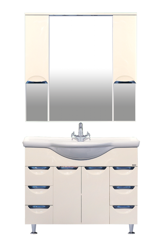 Купить тумба жасмин -105,6 ящ. беж.,misty. в Иваново магазин сантехники Суперстрой