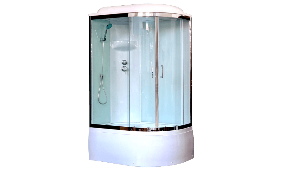 Купить душевая кабина royal rb 8120bk6-wt-ch,l вп,пс,белая задняя стенка. в Иваново магазин сантехники Суперстрой