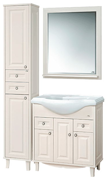 Купить тумба шармель-80 2 ящ., светло-беж.+рак. kirovit. в Иваново магазин сантехники Суперстрой