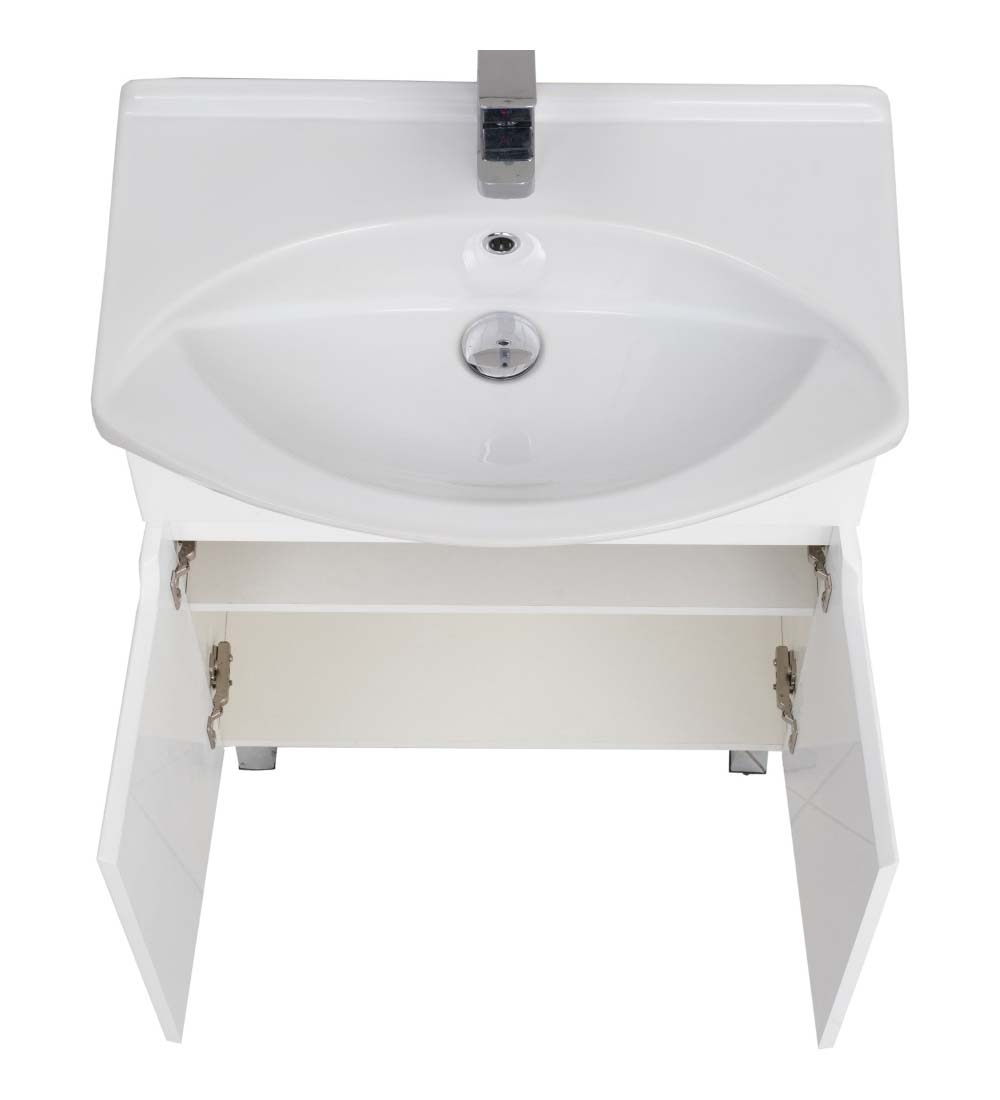 Купить тумба bianco 75,б/ящ, белая, sanstar в Иваново магазин сантехники Суперстрой