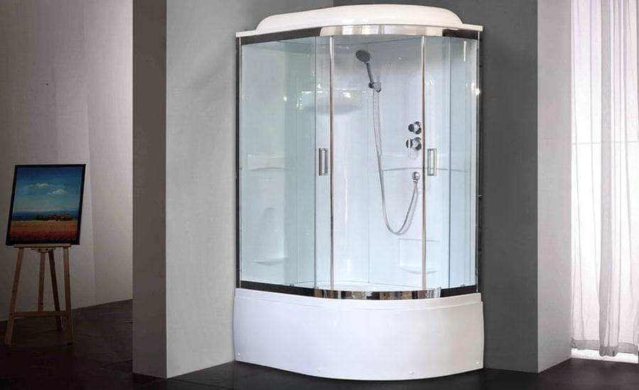 Купить душевая кабина royal rb 8120bk1-t-ch,l вп,пс,акриловая задняя стенка в Иваново магазин сантехники Суперстрой