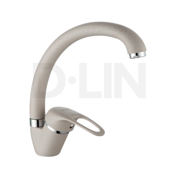 Купить смеситель d150409-k для кухни бежевый матовый, d-lin. в Иваново магазин сантехники Суперстрой