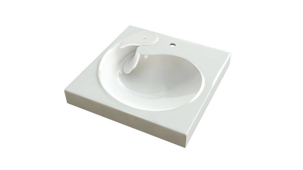 Купить раковина над стиральной машиной лилия v60 белый 595х595х110+комплект кронштейнов,marrbaxx в Иваново магазин сантехники Суперстрой