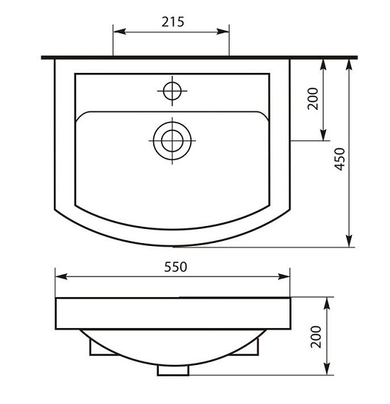 Купить раковина домино-ока, rosa. в Иваново магазин сантехники Суперстрой