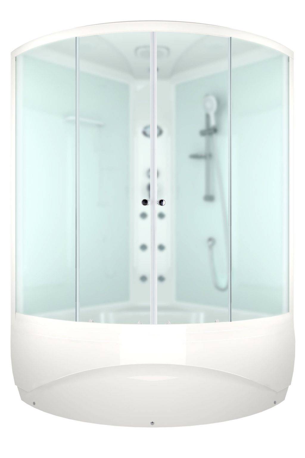 Купить душ кабина domani spa vitality 120*120 вп см-задняя стенка белая в Иваново магазин сантехники Суперстрой