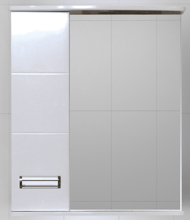 Купить зеркало-шкаф селена-60 левое , misty. в Иваново магазин сантехники Суперстрой