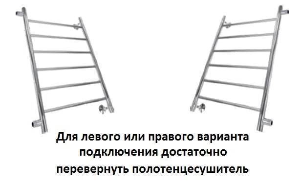 Купить полотенцесушитель лесенка tj 60*60 (полная высота 80,бок подкл), двин. в Иваново магазин сантехники Суперстрой