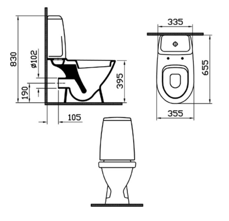 Купить компакт-унитаз grand 9763в003-0567, vitra. в Иваново магазин сантехники Суперстрой